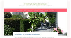Desktop Screenshot of ferienwohnung-krumbach.de