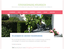Tablet Screenshot of ferienwohnung-krumbach.de
